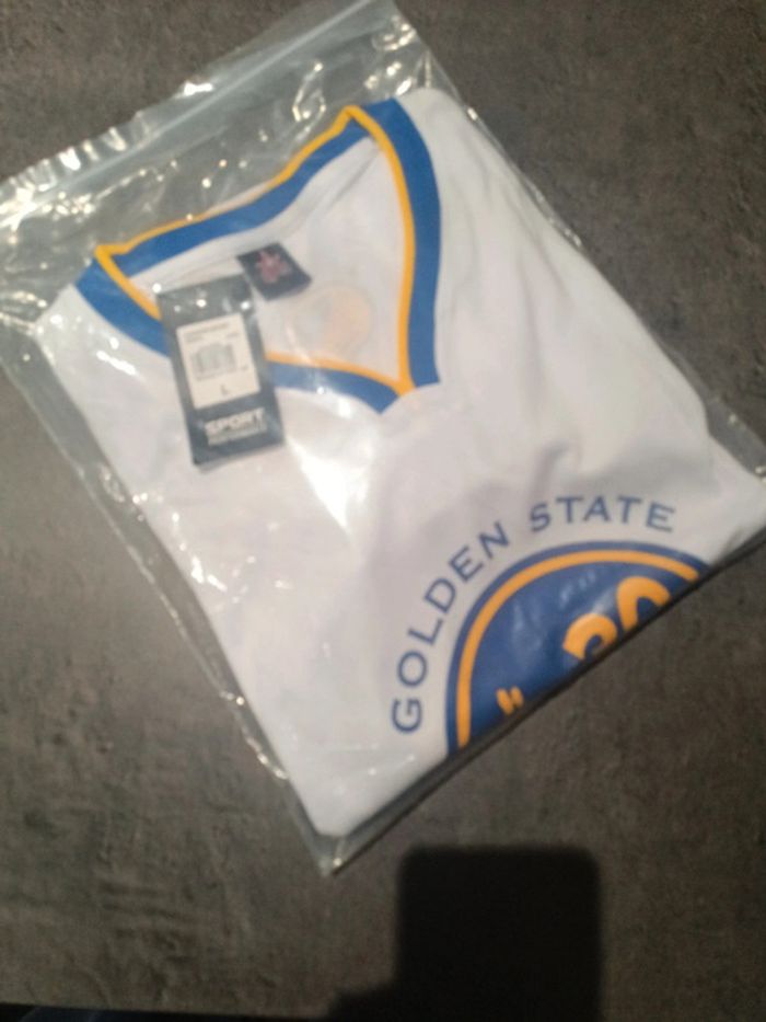 Tenue NBA golden state warriors Stephen Curry blanc. T.L - photo numéro 5