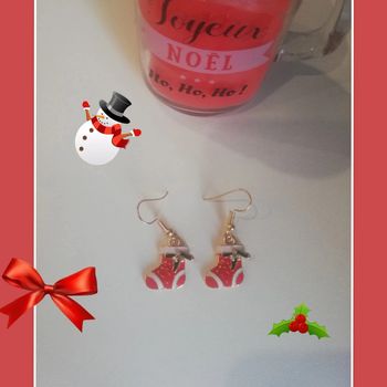 Boucles d oreilles Noël