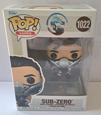 🪆 Figurine Mortal Kombat Sub Zero Funko Pop 1022 - comme neuve