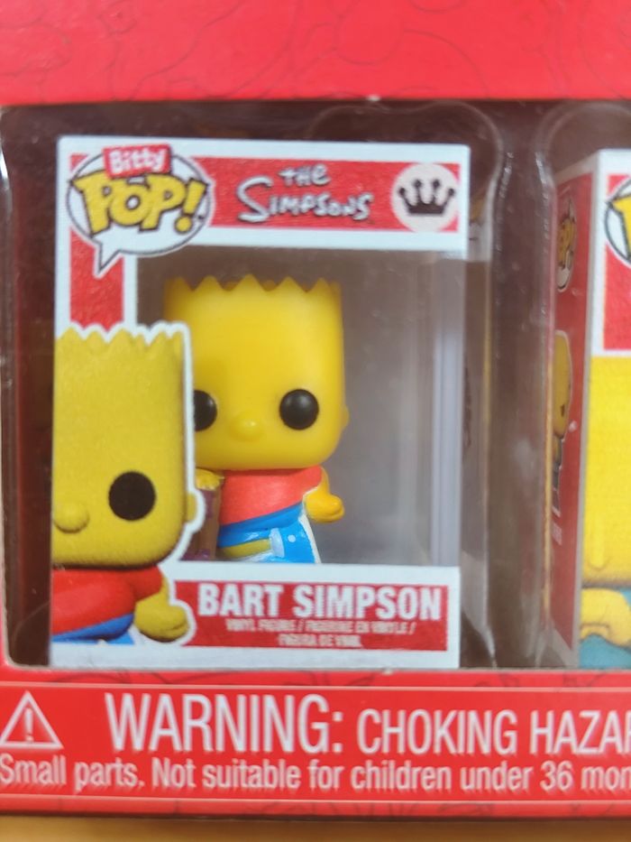 Bitty Pop! The Simpsons - Pack 4 Figurines (Bart Simpson, Mr. Burns, Krusty The Clown, Chief Wiggum) - photo numéro 2
