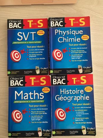 Lot de 4 livres terminale