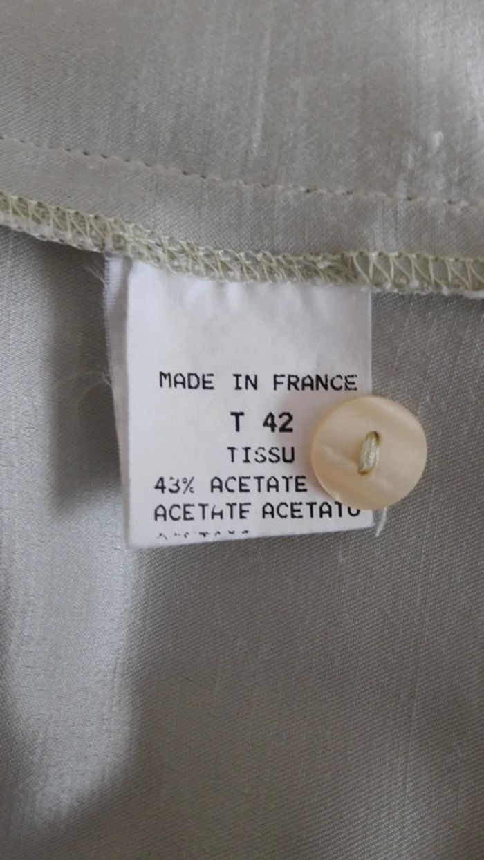 Chemise vert amande - photo numéro 7