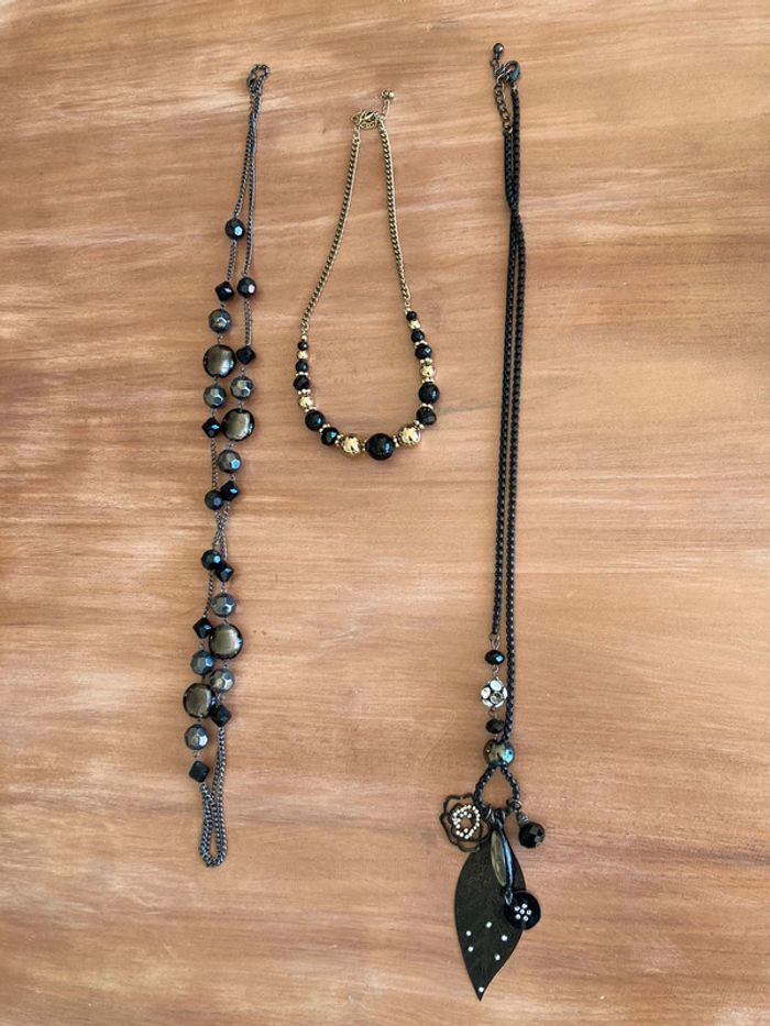 Lot de 3 colliers