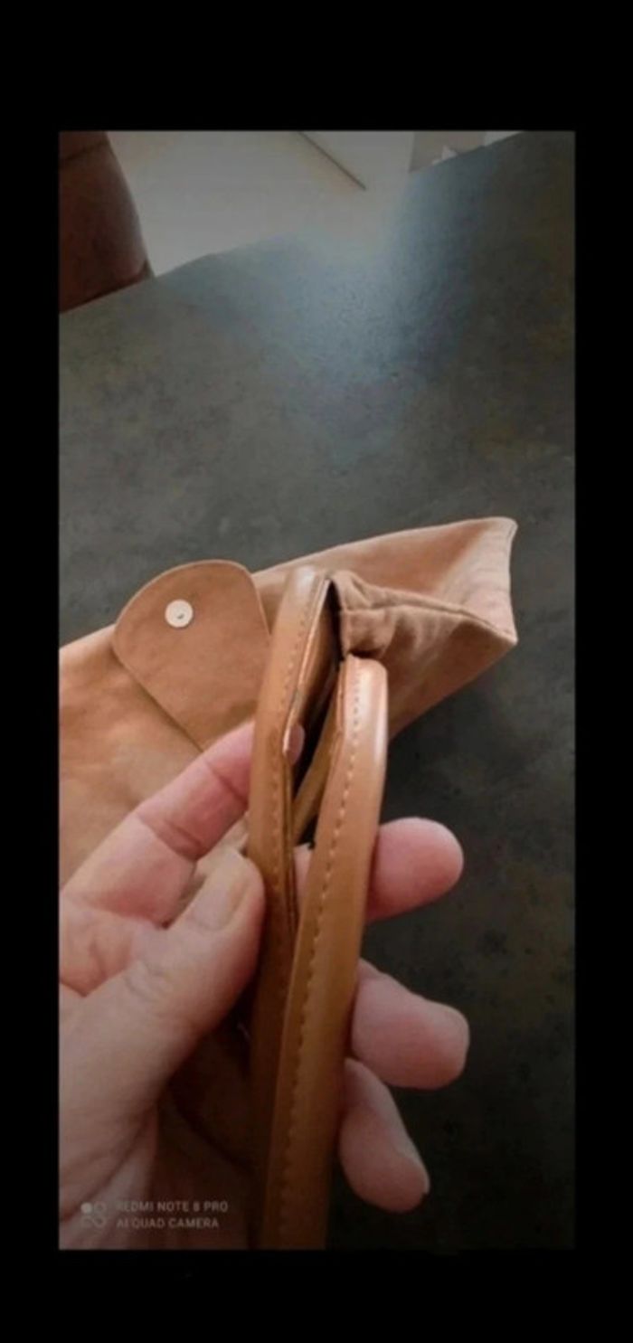Sac à main suédine beige - photo numéro 6