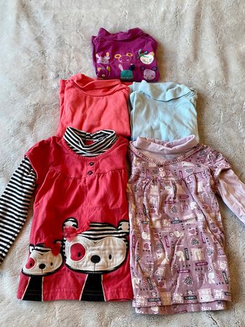 Lot de 5 hauts cols roulés 18mois