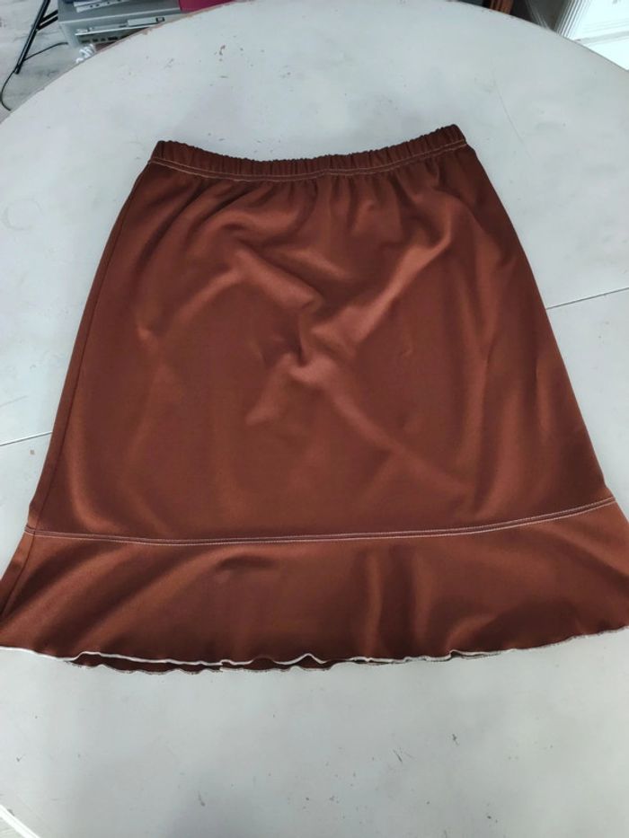 Jupe mi-longue bleu bonheur t50 - photo numéro 2