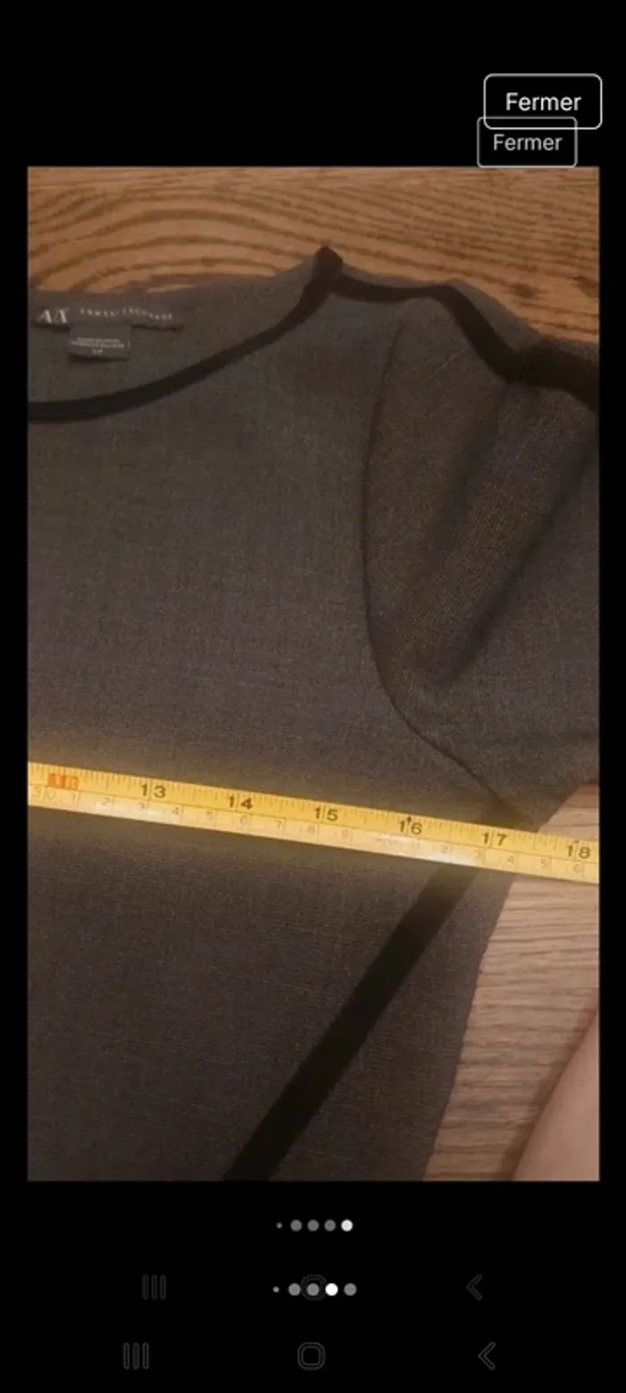 Magnifique Robe gris/noir Armani Exchange t S - photo numéro 17