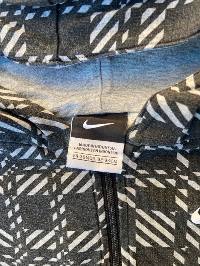 Veste pull zip garçon 24 mois Nike - photo numéro 2