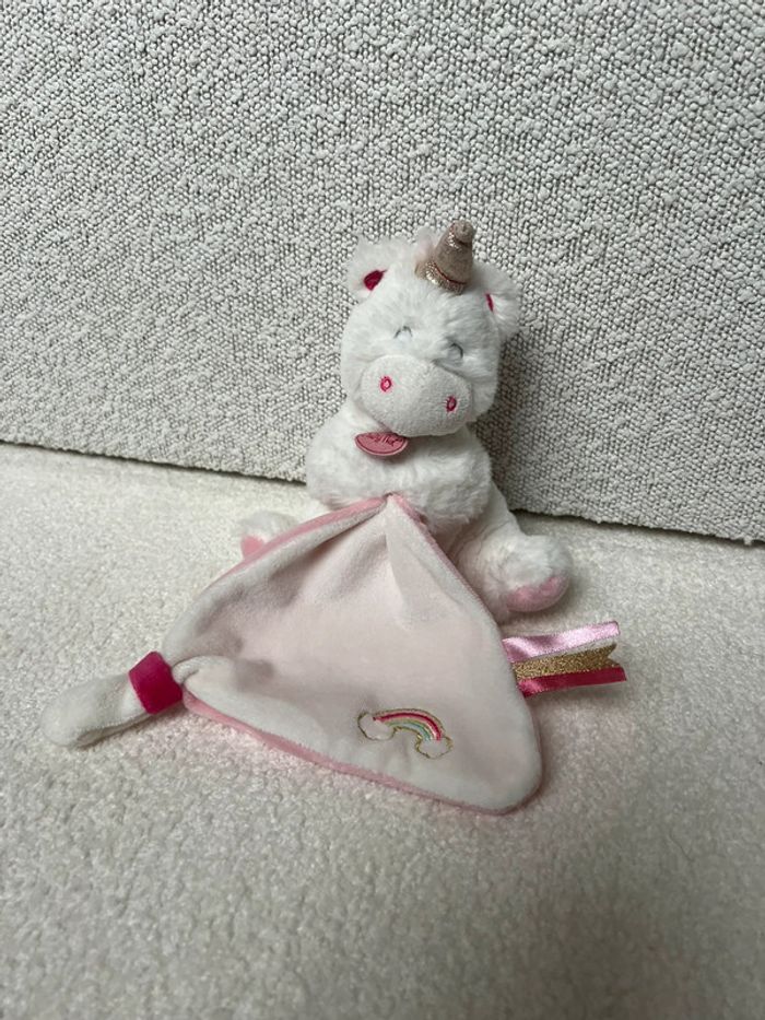 Doudou peluche licorne Baby Nat