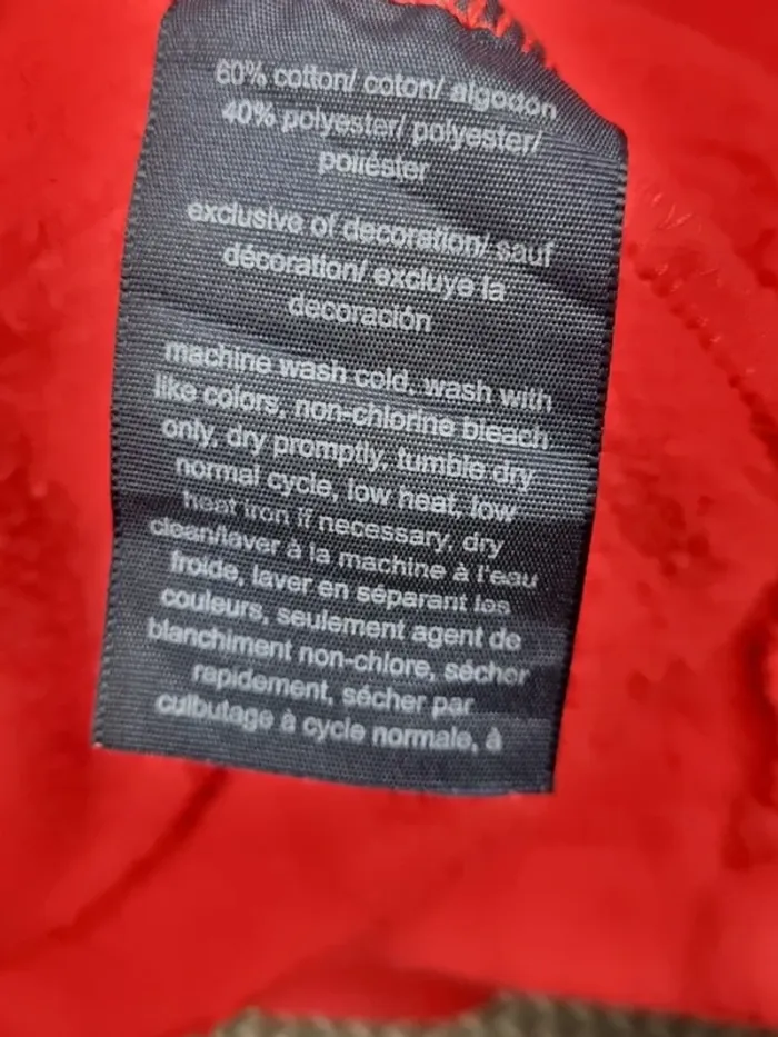 Sweat 1/4 zip Tommy Hilfiger rouge, M Femmes (mesures en photos) - photo numéro 7