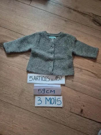 Gilet chaud Obaïbi  3 mois (59 cm)