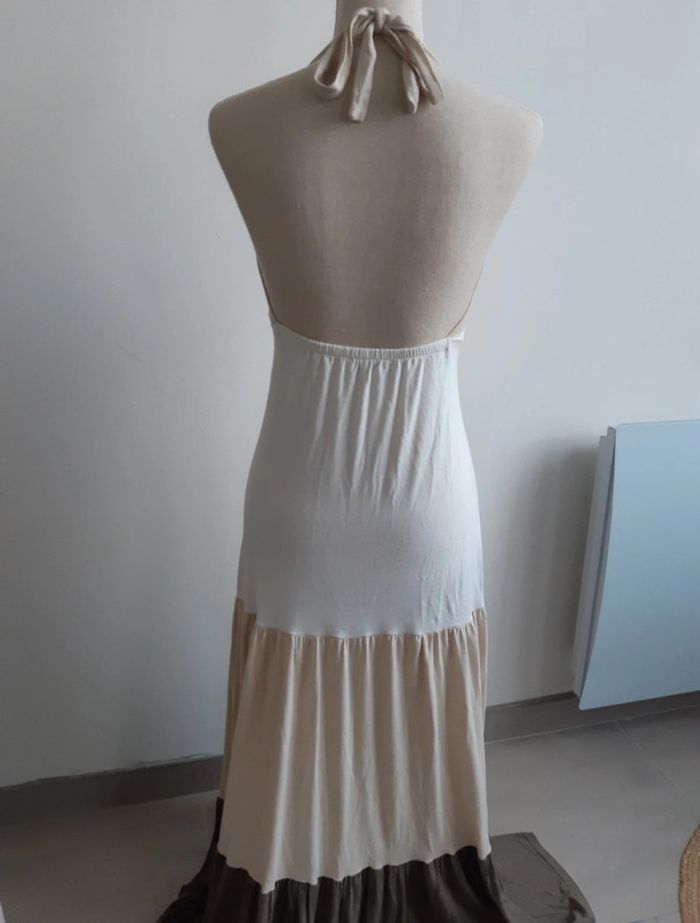 Robe longue tricolore Hippocampe Paris T38 - photo numéro 5