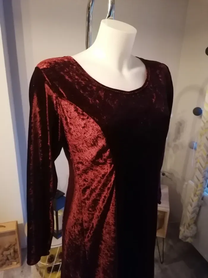 Robe casual (bordeaux), M / 38 / 10 - photo numéro 2