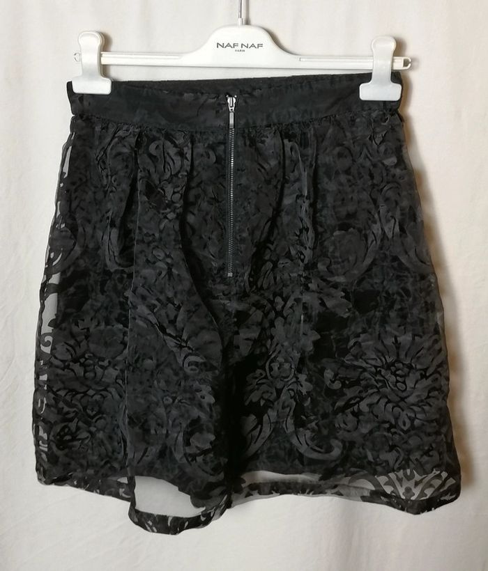Jupe courte unie noire chic Taille 38 Nafnaf - photo numéro 11