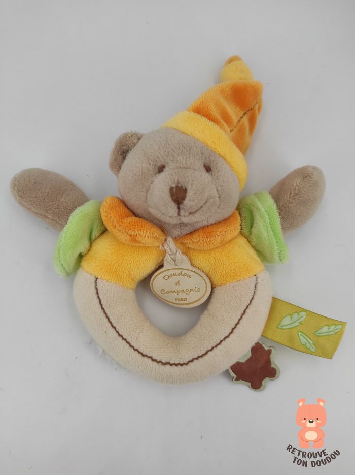 Doudou Hochet Ours DC2645 Doudou et compagnie