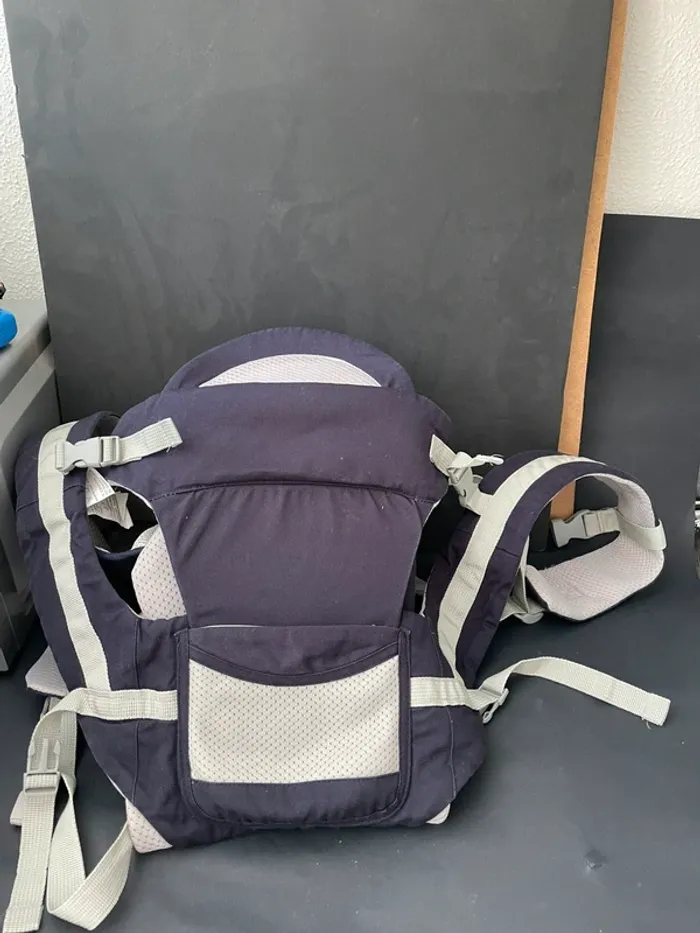 Porte bébé très grand avec support pour enfant et scratch au niveau de la taille
