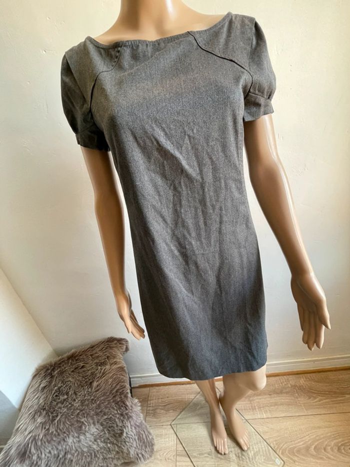 Jolie robe grise Zara - photo numéro 3