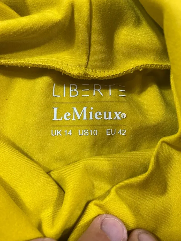 Sous-pull équitation LeMieux liberte taille 42 – jaune moutarde - photo numéro 9