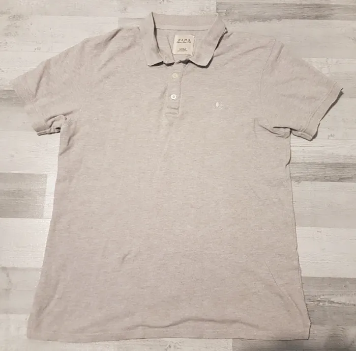 Polo gris ZARA Homme - XL/44 - photo numéro 3