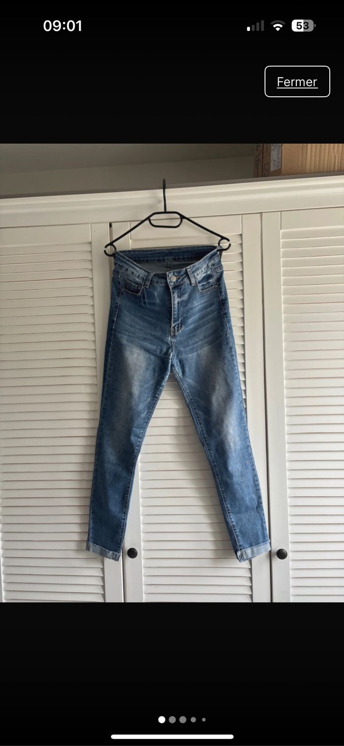 Jeans taille haute