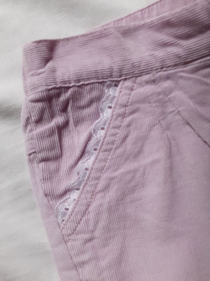 Pantalon rose en velours côtelé - photo numéro 3