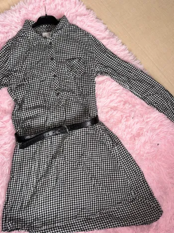 Chemisier long oversize fille