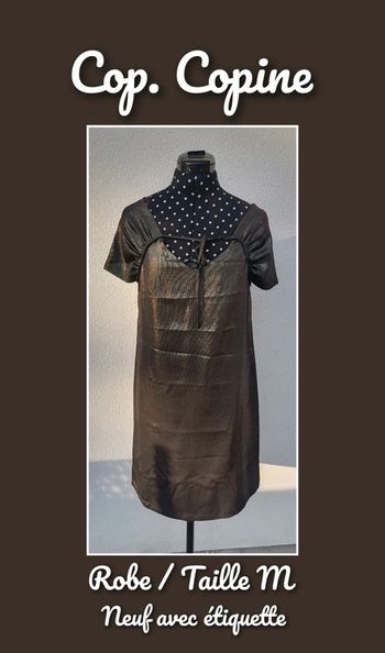 Robe courte mordoré légère fluide Taille M Cop Copine