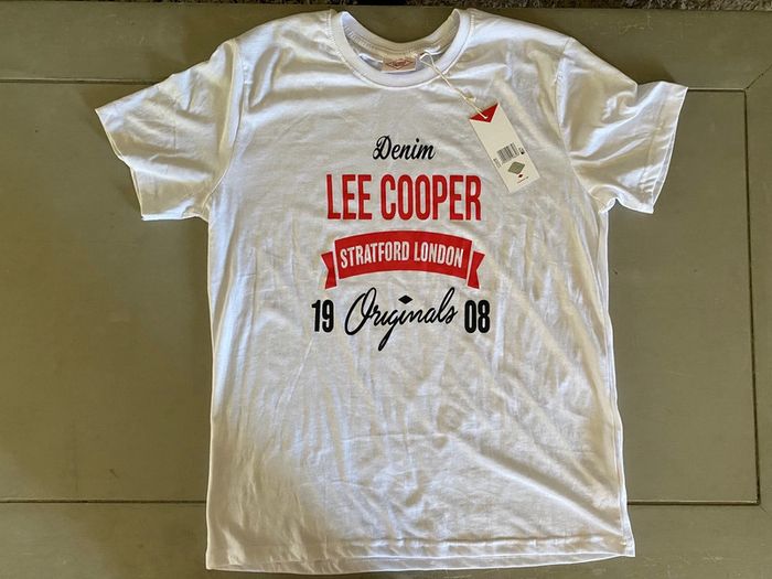 Tee shirt Lee Cooper blanc neuf avec étiquette taille M / L - photo numéro 8