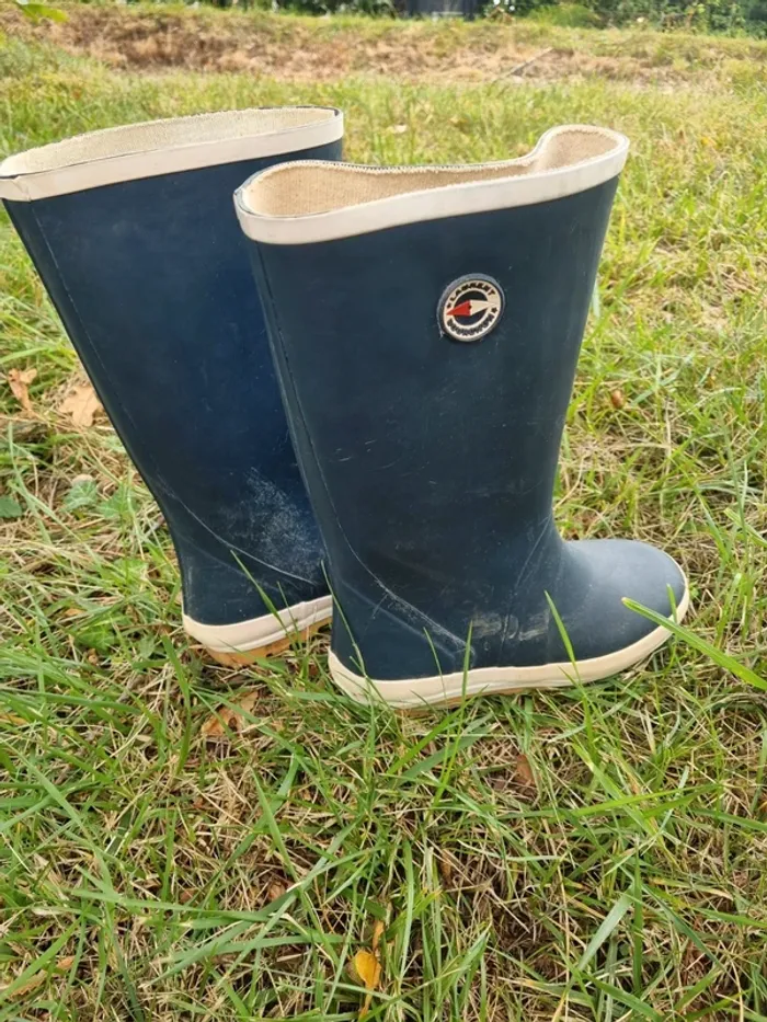 Bottes de pluie / de pêche. Garçon / Fille. Taille 36. Laurent Bourcnon. BE
