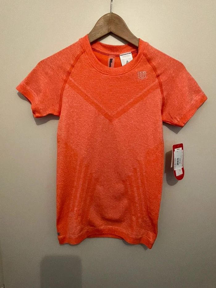 Wilson- T-shirt women Power seamless Crew taille XS