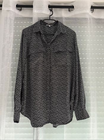 Chemise La Halle noire et blanche - Taille 40 - Neuve jamais portée