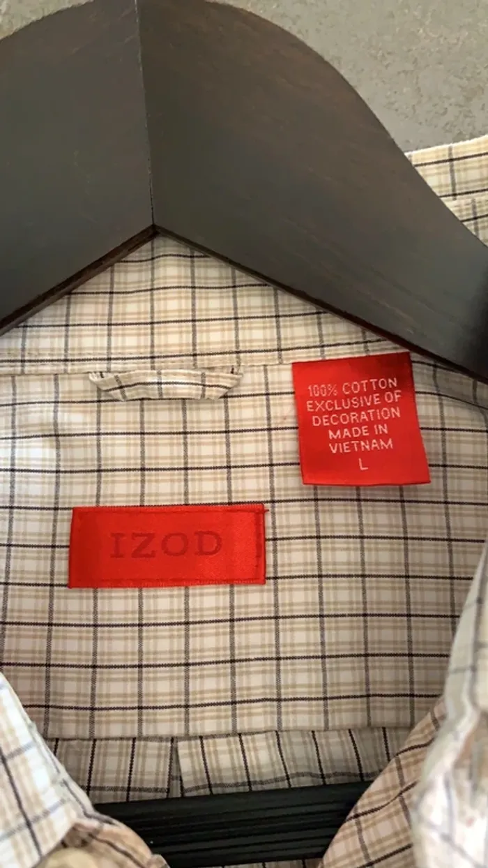 Chemise IZOD beige - photo numéro 6