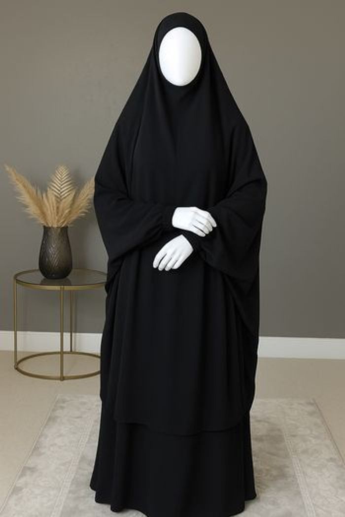 Jilbeb 2 pièces noir – Taille unique