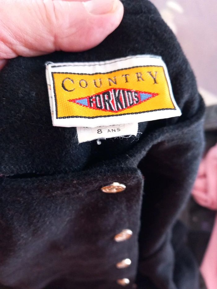 📦veste polyester noir 8ans Country for Kids - photo numéro 3