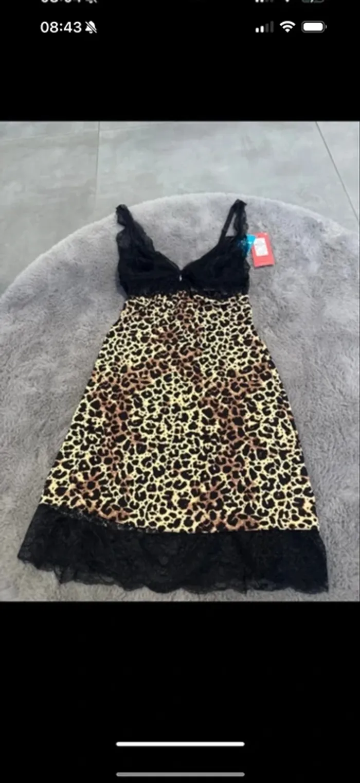 Nuisette leopard taille xs neuf