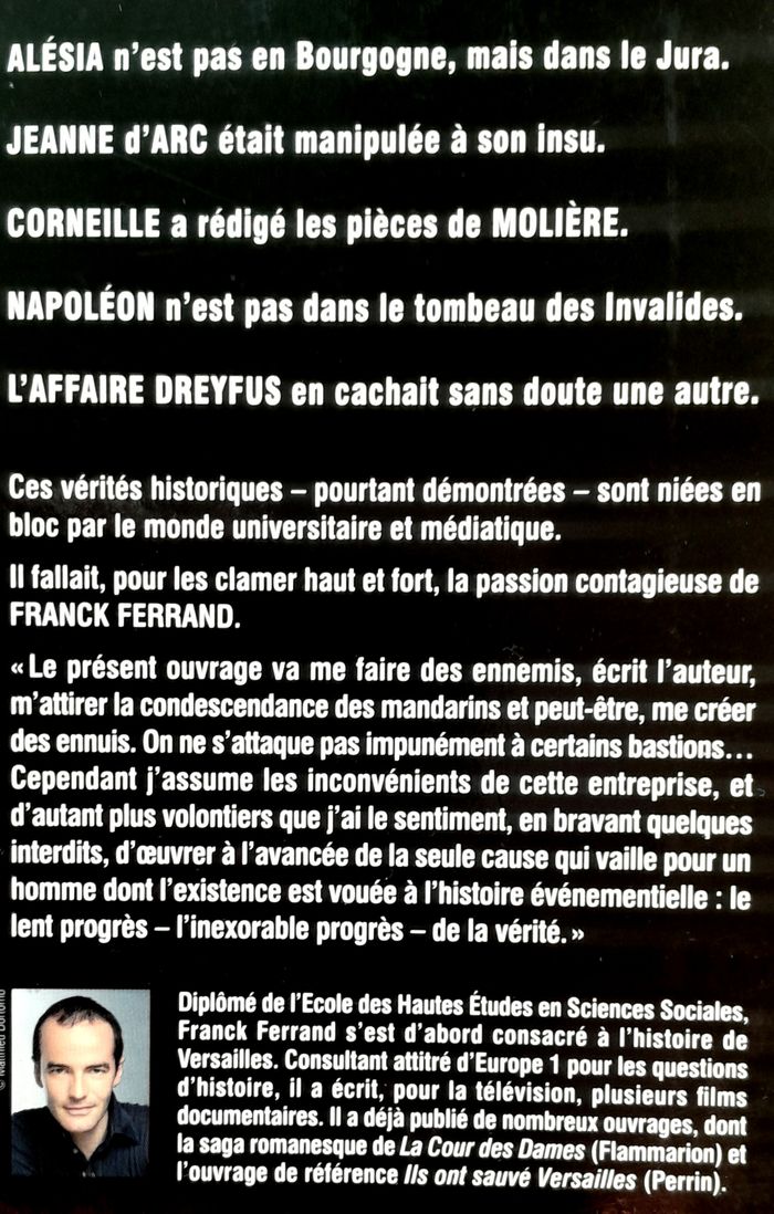 Franck Ferrand - L'Histoire interdite révélations sur l'Histoire de France - photo numéro 4