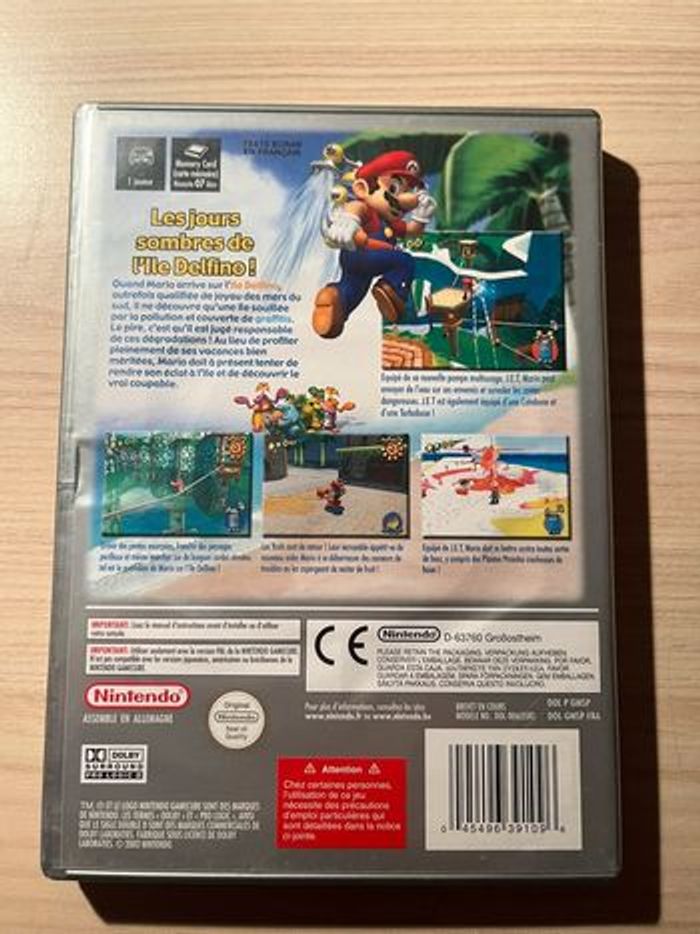 Jeu Gamecube Super Mario Sunshine - photo numéro 2