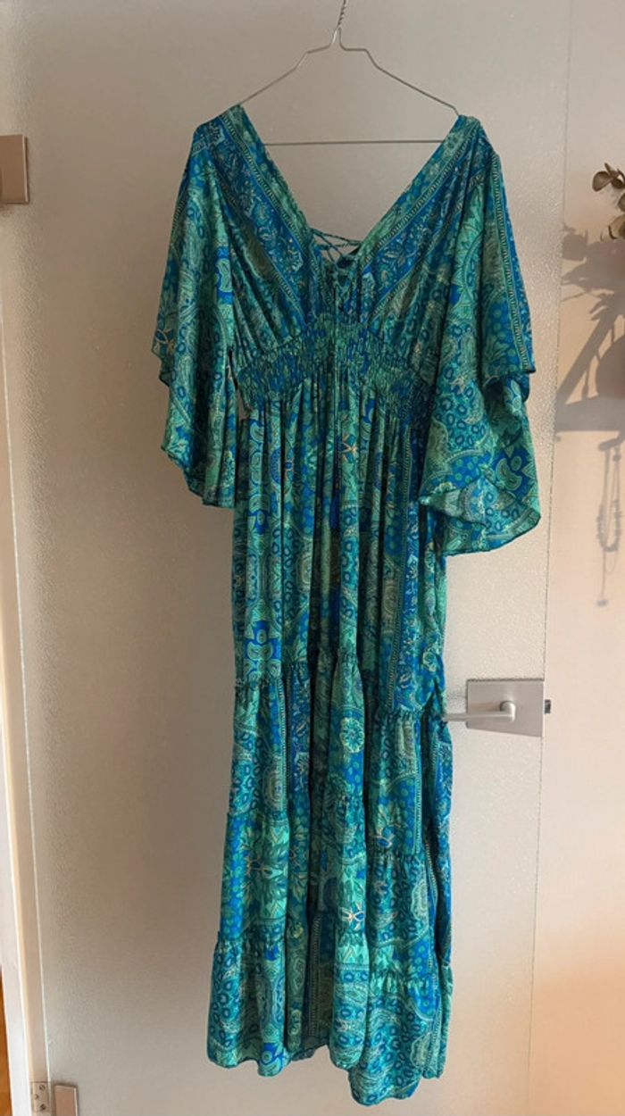 Robe bohème verte/bleu - photo numéro 2