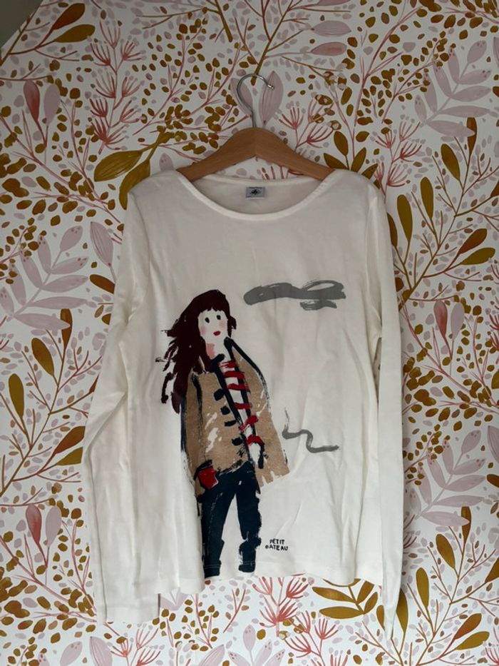 Tee shirt manches longues petit bateau