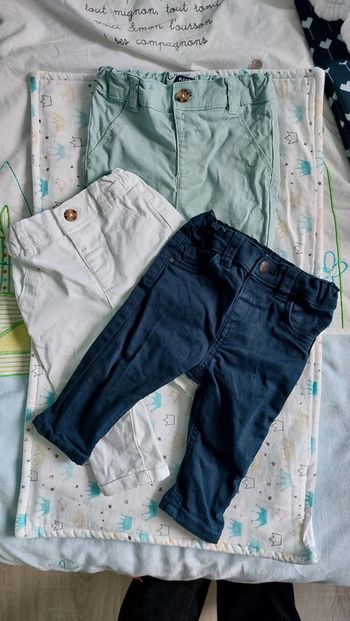 Lot de 3 pantalons 6 mois