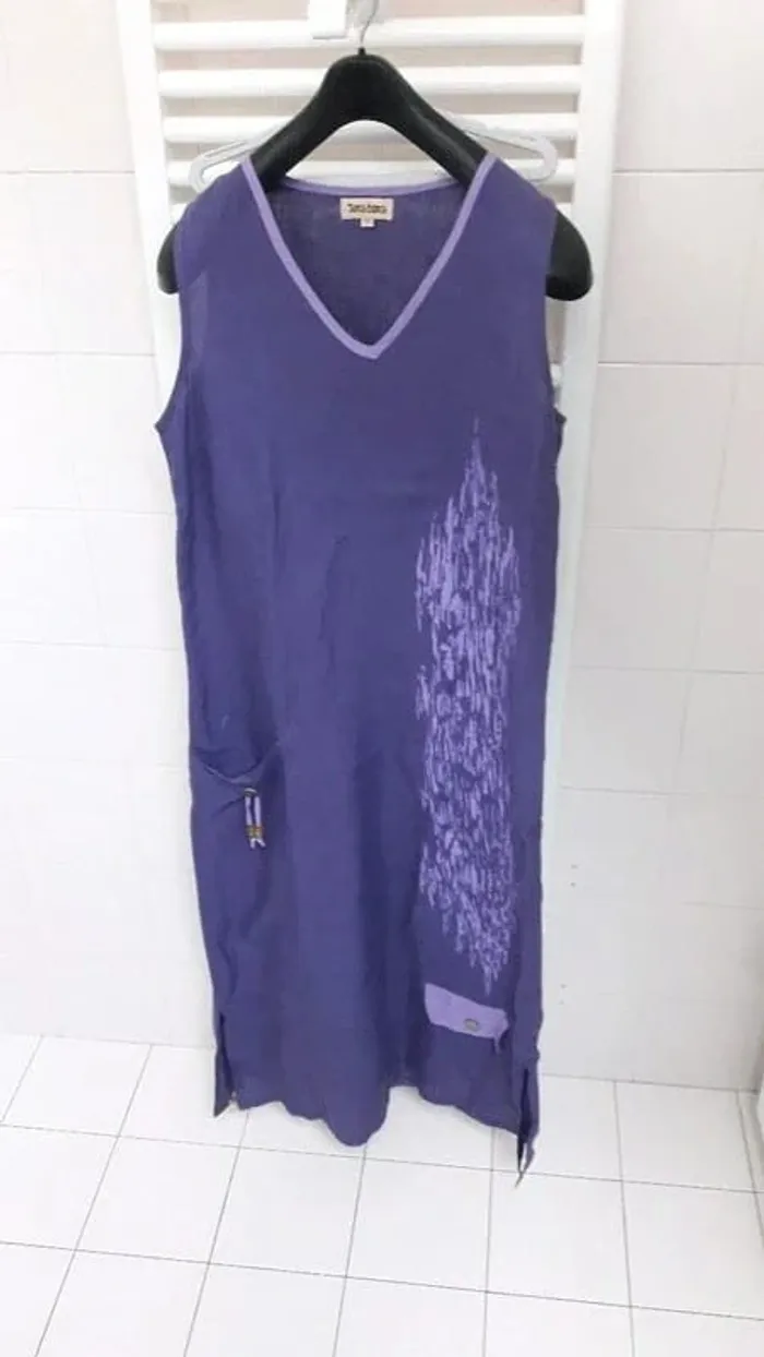 Robe longue en lin