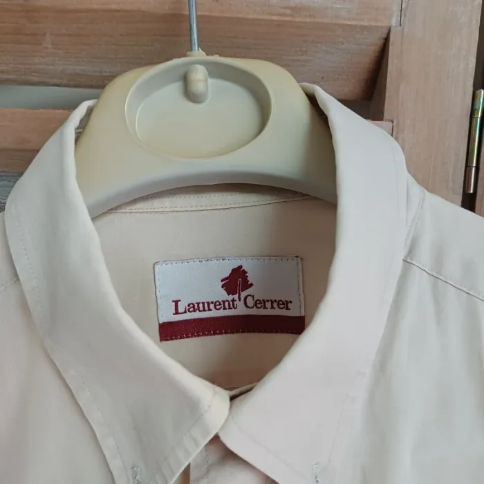 Chemise Homme taille L/XLbeige Laurent Cerrer - photo numéro 3