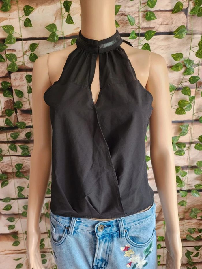 🌸Blouse noire collier Haoyouduo Taille 38🌸