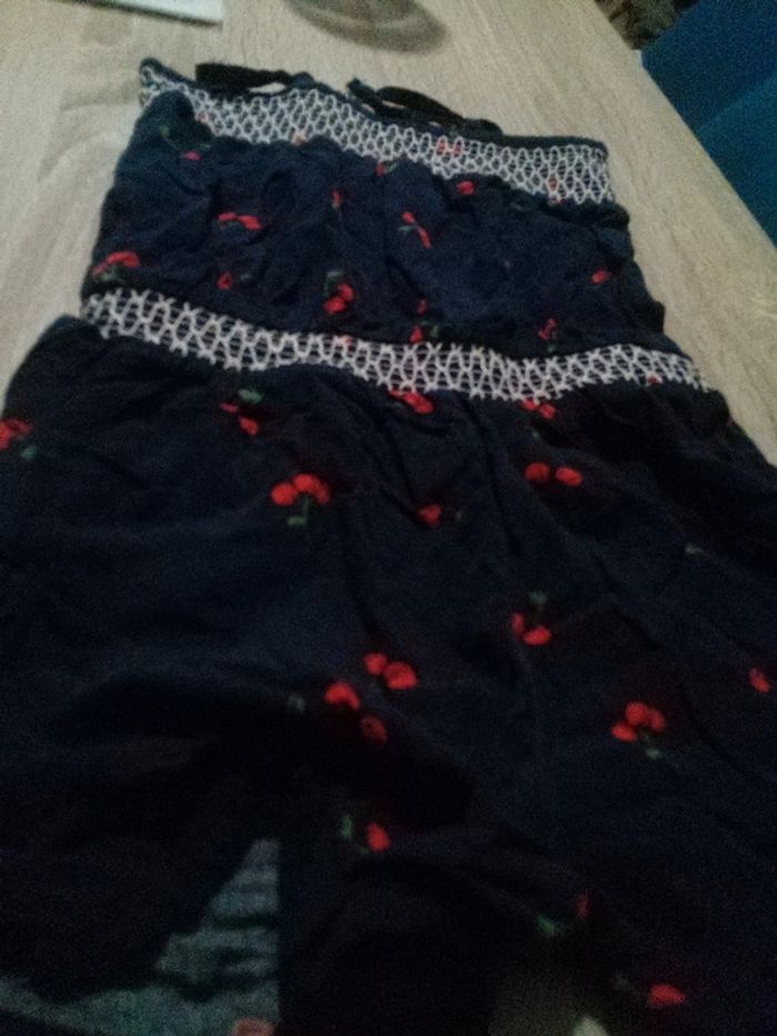 Combi short bleu Cerises - photo numéro 3