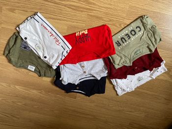 Lot de 8 tee short manche longue