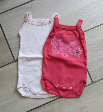 Lot de 2 bodies fille 3 mois