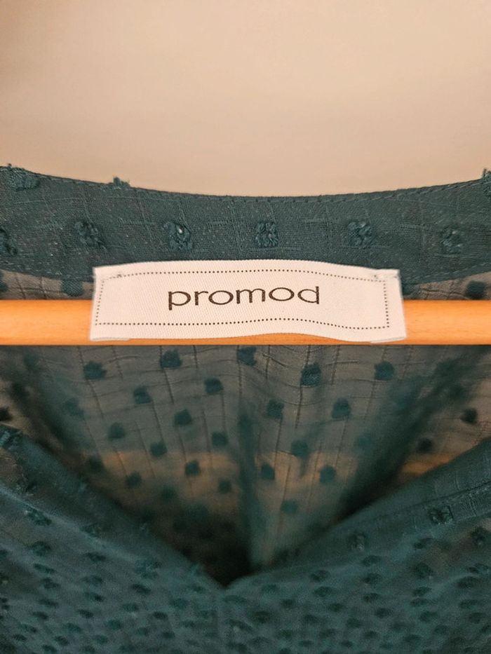 Blouse plumetis vert émeraude T42 - photo numéro 4