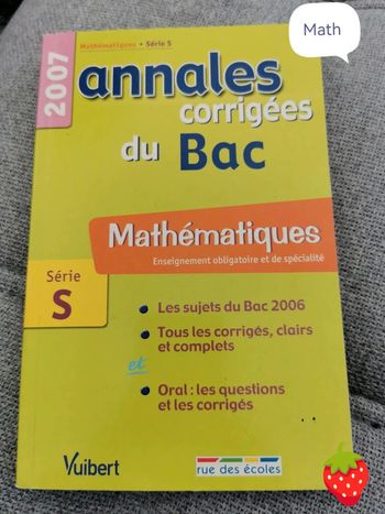 Livre révision annales bac math série S
