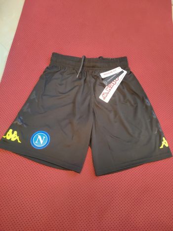 Short de foot Napoli, Kappa Authentique Officiel taille enfant 10ans, Neuf