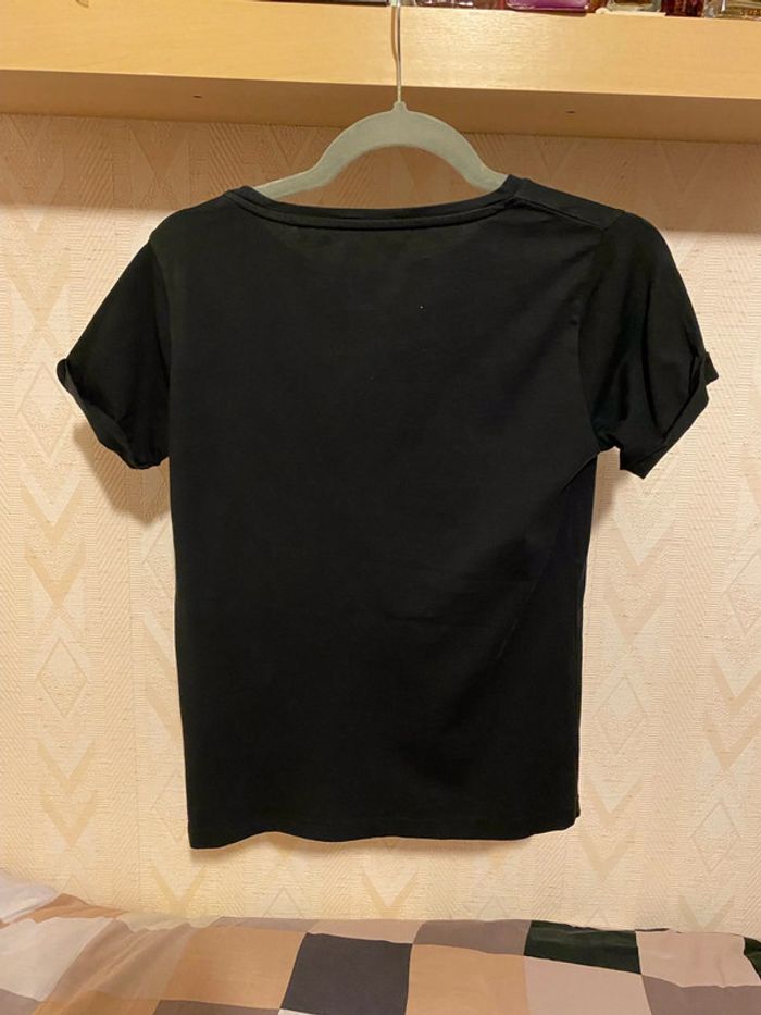 Superbe beau t-shirt Pepe Jeans noir / argenté taille XS - photo numéro 5